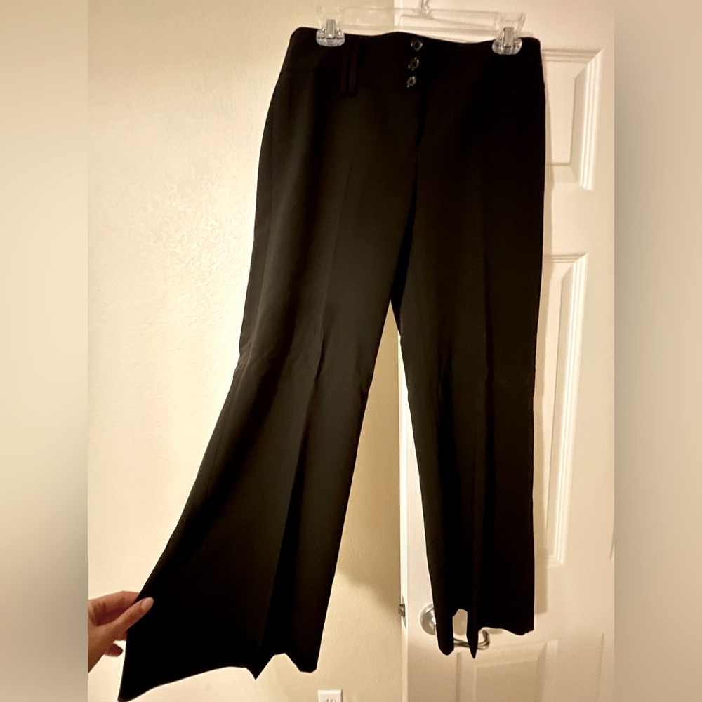 Classy wide leg black dress pants